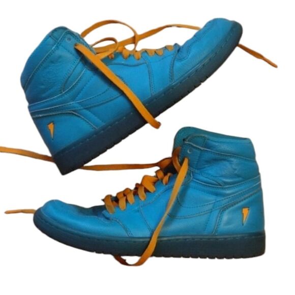 Rare Air Jordan 1 Retro High Top Sneaker Gatorade Blue Lagoon size 8.5 - Picture 1 of 14